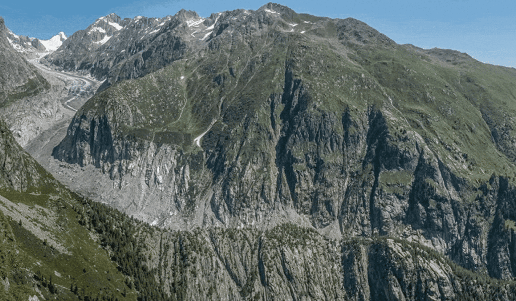 Glaciar Suiza derretido