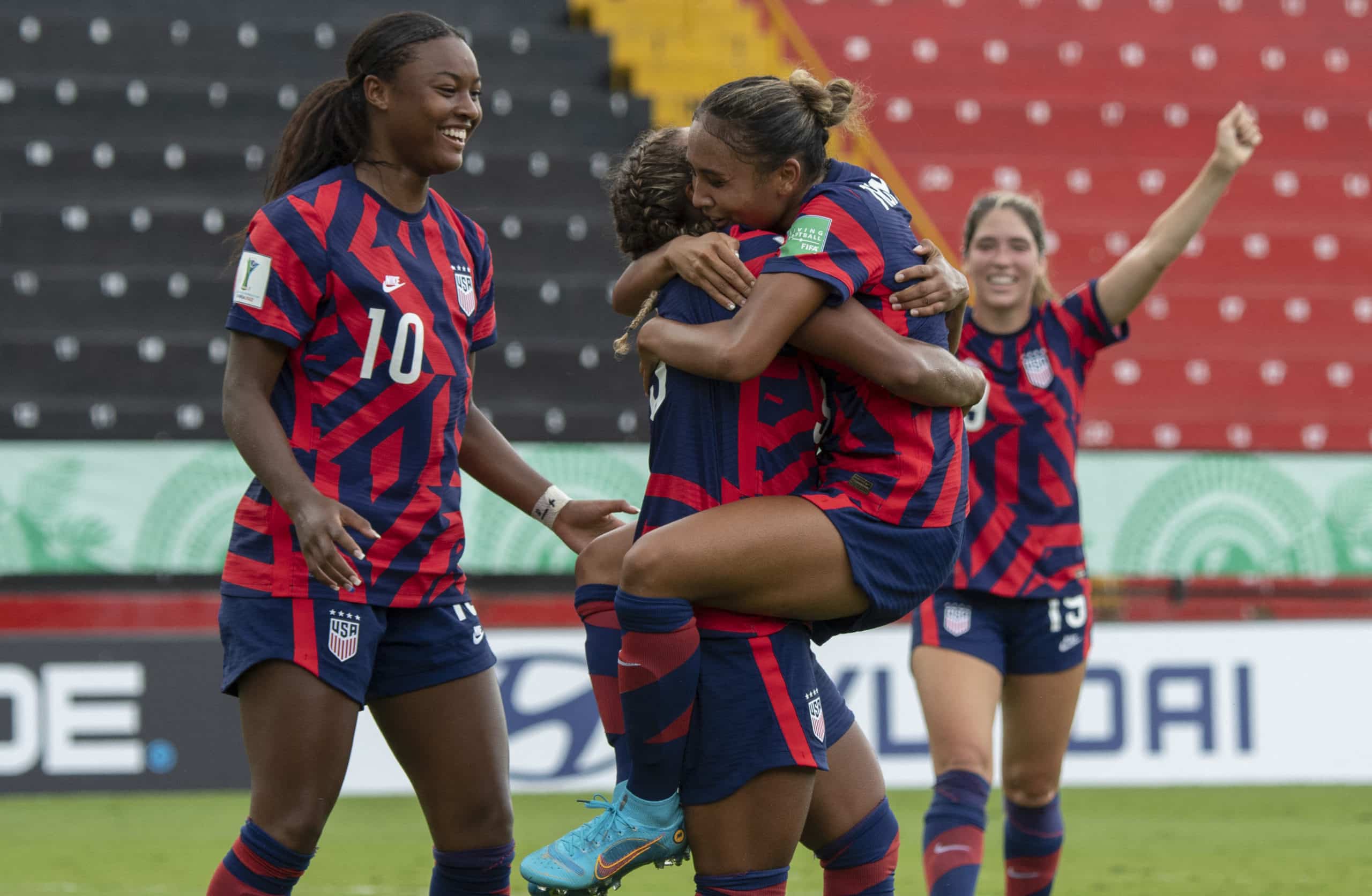 Estados Unidos mostró su favoritismo y goleó a Ghana en Mundial Femenino Sub 20