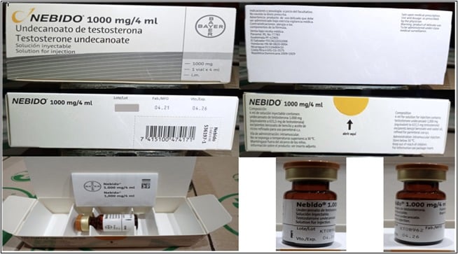 Salud alerta sobre falsificación de medicamento Nebido que se usa para tratar déficit de testosterona