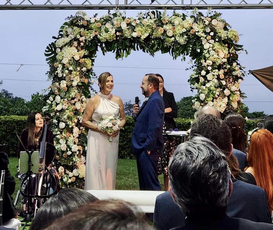 Periodista Adriana Durán se casó este sábado por tercera vez: “Hay que creer en el amor”