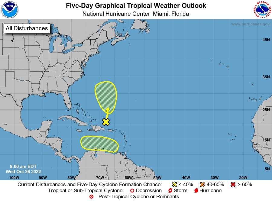 IMN informó sobre posible formación de ciclón tropical en el Mar Caribe