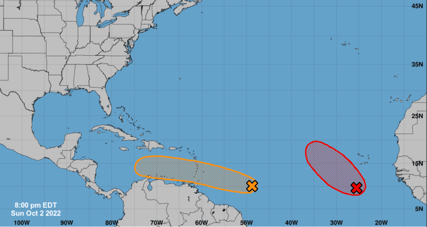 Onda tropical podría convertirse en depresión y se dirige hacia el Caribe; huracán Orlene golpeará a México