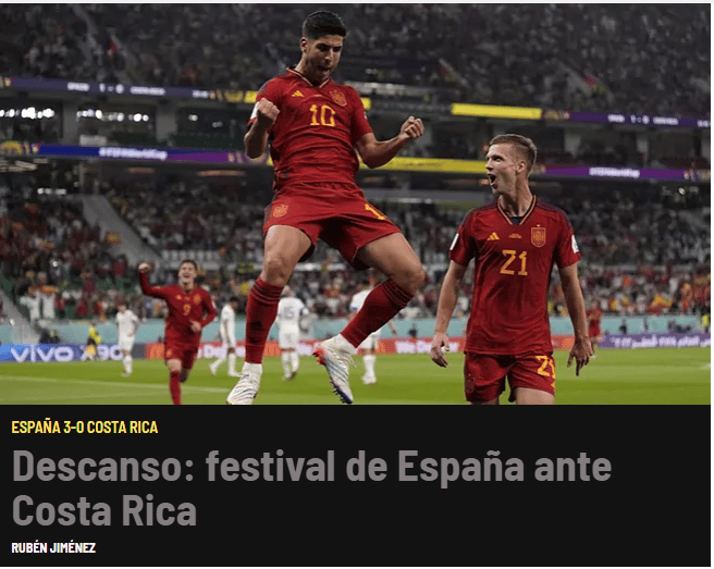 “Festival de España contra Costa Rica”: prensa ibérica no tiene contemplación tras goleada a la Sele