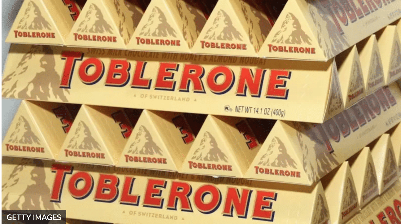 La marca de chocolates Toblerone ya no podrá usar más la silueta de afamado monte en sus empaques