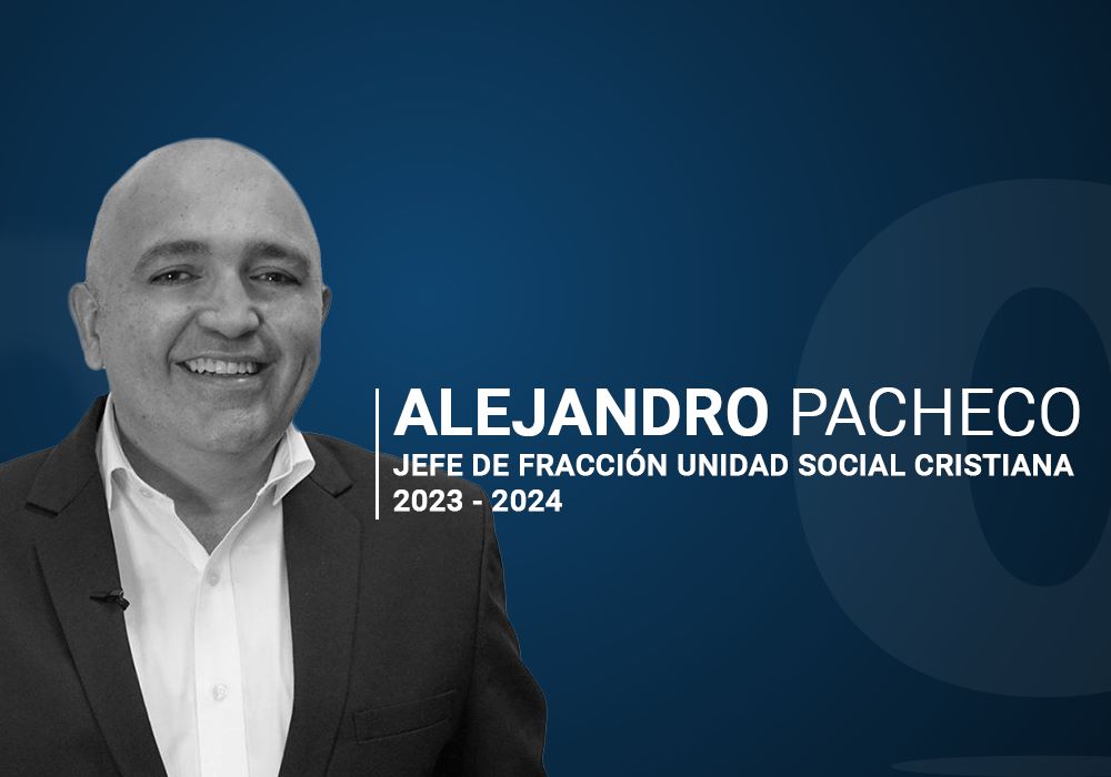 Alejandro Pacheco adelanta la oposición de los socialcristianos “a todos los impuestos”