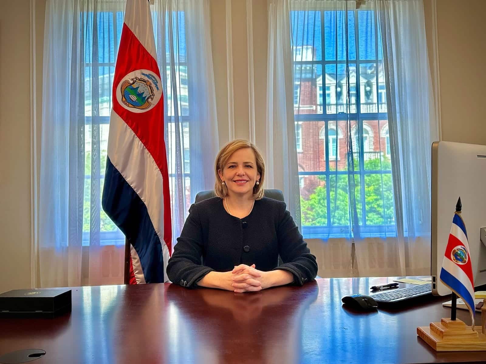 Catalina Crespo presentó credenciales ante el presidente Joe Biden como embajadora de Costa Rica en EE.UU.
