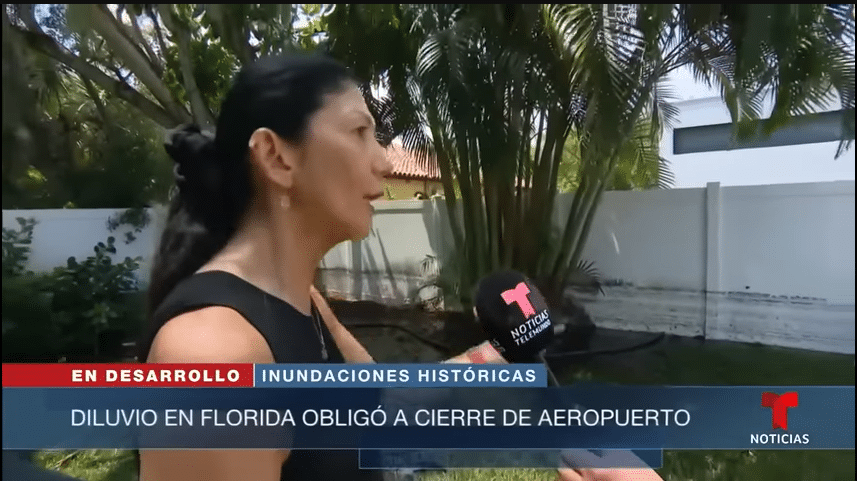 Esposa de alcalde Johnny Araya resultó “damnificada” por inundaciones en Florida