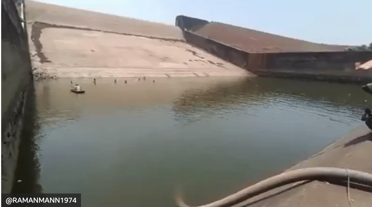 El funcionario que vació una represa en India para recuperar el celular que dejó caer al fondo