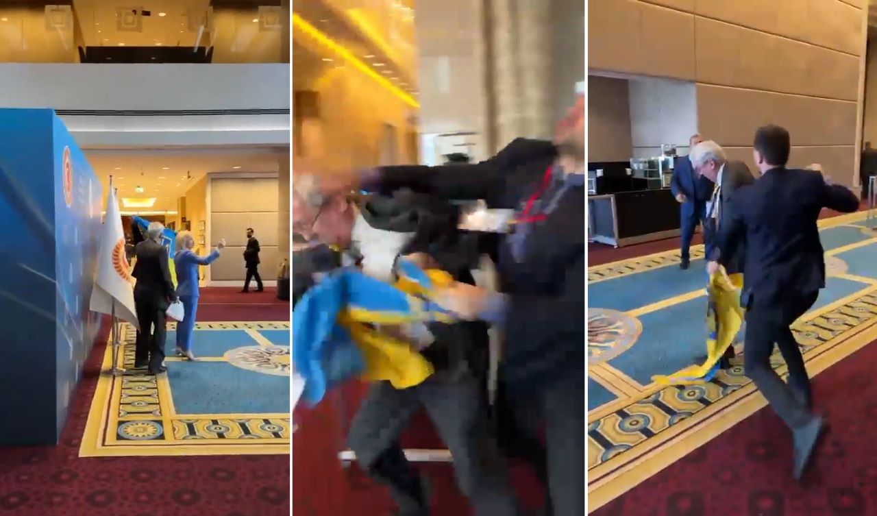 Video | Delegados rusos y ucranianos se pelean durante cumbre en Turquía