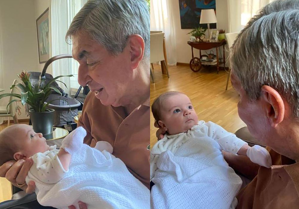 ¡Expresidente Óscar Arias es abuelo! Nació el hijo de Sylvia Arias y el suizo Thomas Naef