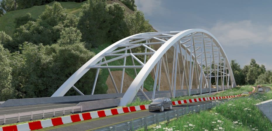Avanzan trabajos en el viaducto de la ruta 27 para arreglar hundimiento del kilómetro 44