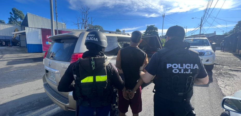 Seguimiento de Jacó a Heredia: policía captura a sospechosos de sicariato y otros delitos cometidos en Limón