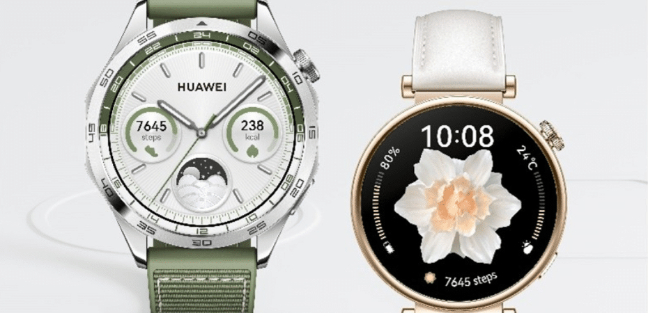 Huawei anuncia sus nuevos relojes inteligentes con baterías de larga duración; uno de ellos es fabricado en oro