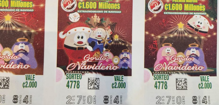 JPS reporta una colocación del 88% de la lotería del Gordo Navideño a seis días del sorteo
