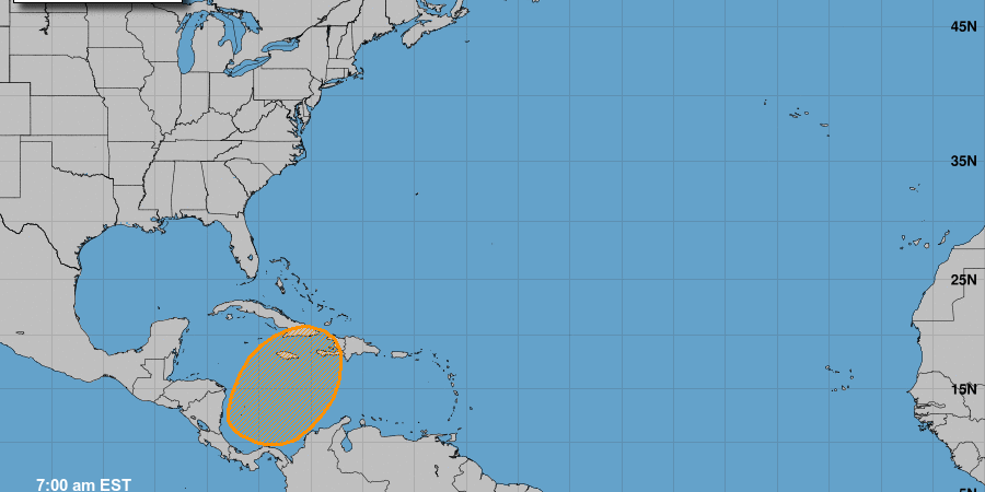 Fenómeno en el Caribe tiene 60% de probabilidad de ser ciclón; IMN prevé aumento de las lluvias desde el miércoles