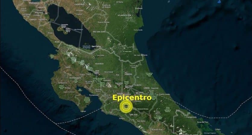 Sismo de magnitud 4,51 sacudió buena parte de Costa Rica este lunes