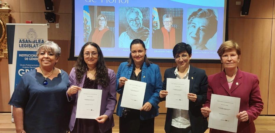 Promueven declarar ciudadanas de honor a cuatro juristas destacadas de Costa Rica