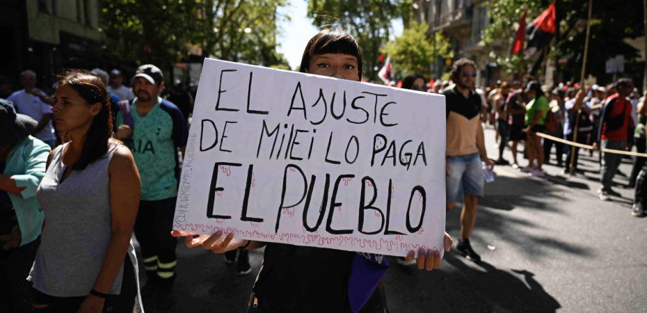 Milei se enfrenta a la primera huelga general en Argentina a 45 días de asumir
