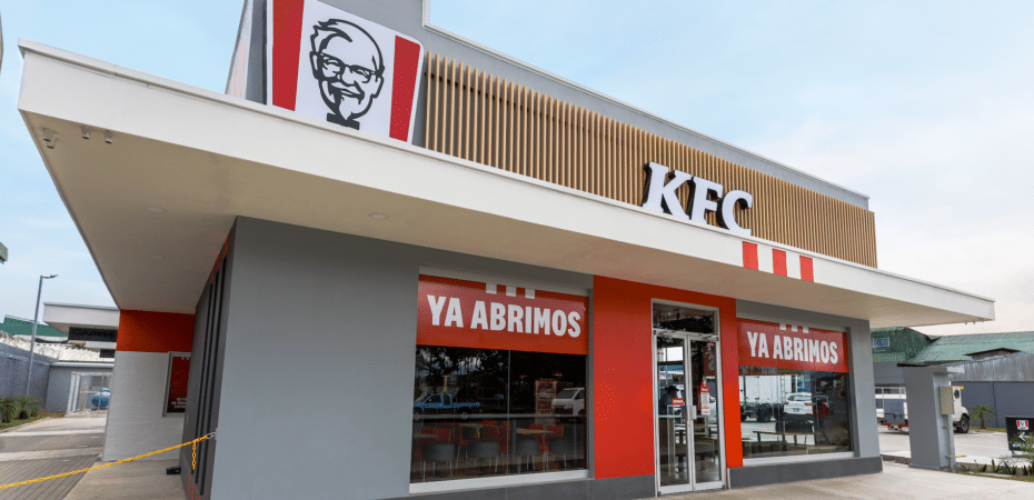 KFC invertirá este año $9,1 millones en 7 nuevos restaurantes en Costa Rica, anuncia la cadena