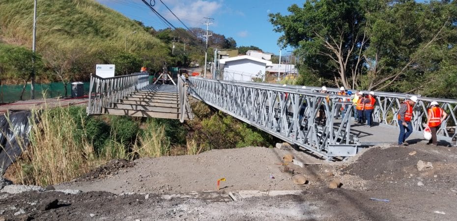 MOPT podría habilitar puentes bailey en Bajo Los Ledezma este fin de semana