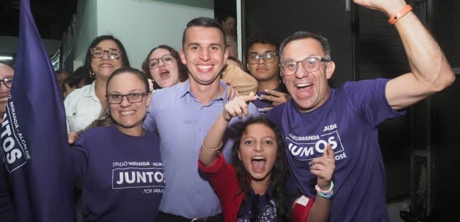 Sorpresivo resultado en San José: regidor Diego Miranda gana la alcaldía sobre el PLN