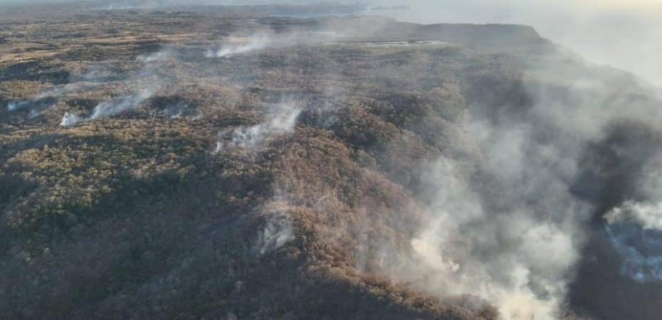 Bomberos reporta 25 incendios forestales este año con más de 1.900 hectáreas afectadas