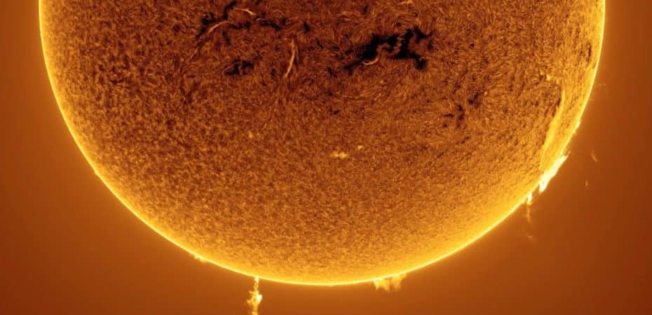 Las impresionantes imágenes del Sol tomadas por un astrofotógrafo aficionado argentino