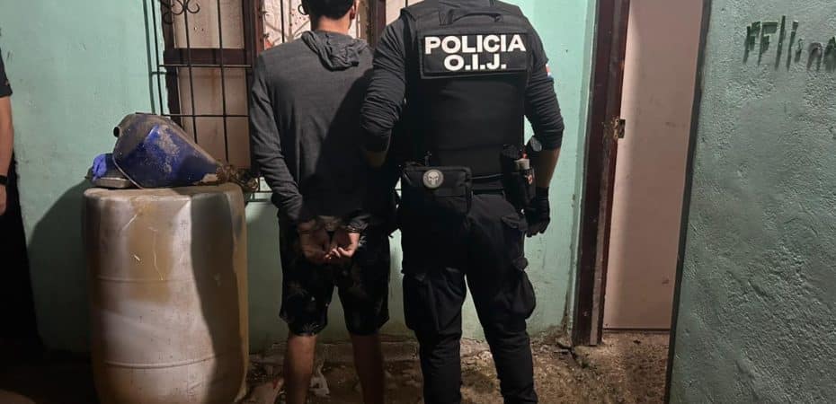 OIJ detiene a 5 hombres de 16 a 21 años de edad por balaceras en Limón
