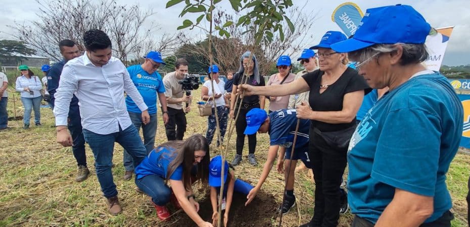 60 voluntarios sembraron 2.000 árboles en los alrededores de la Circunvalación Norte
