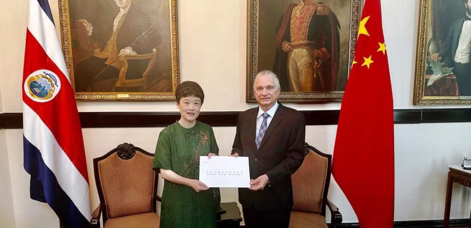 Nueva embajadora de China comenzó proceso para acreditarse en Costa Rica